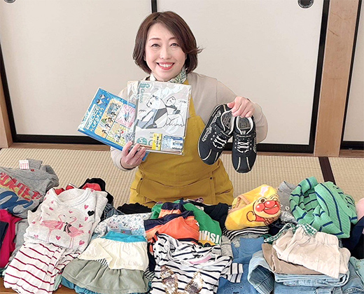 不要な子ども服を回収して譲渡すます